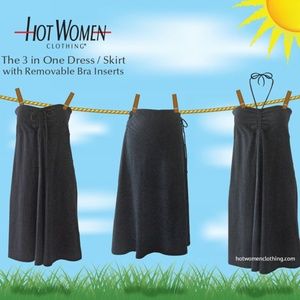 Black Pure Cotton Lightweight Knit Strapless, Halter Swing Dress Large 12-14 $69
